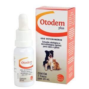Otodem Plus Otológica E Dermatológica Gotas 20Ml Para Cães E Gatos